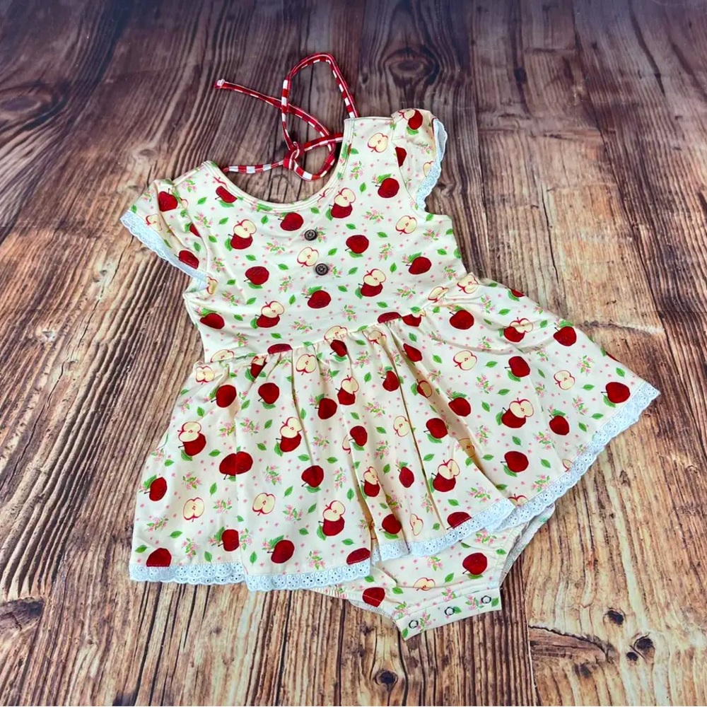 Love and Grow Clothing Apple Romper